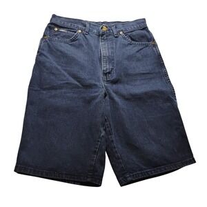 Vintage CHIC Women Size 11 Dark Wash Denim Bermuda Shorts Made in USA